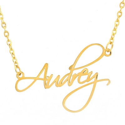 Customization Jewelry Unique Birthday Gifts Custom Name Necklace Pendant Stainless Steel Nameplate Necklaces For Women Girls Mom